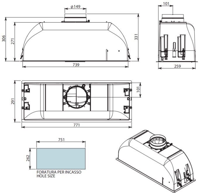 Схема с размерами