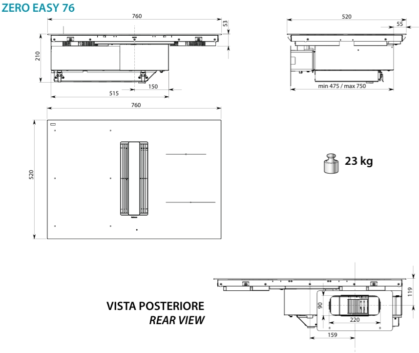 Схема с размерами