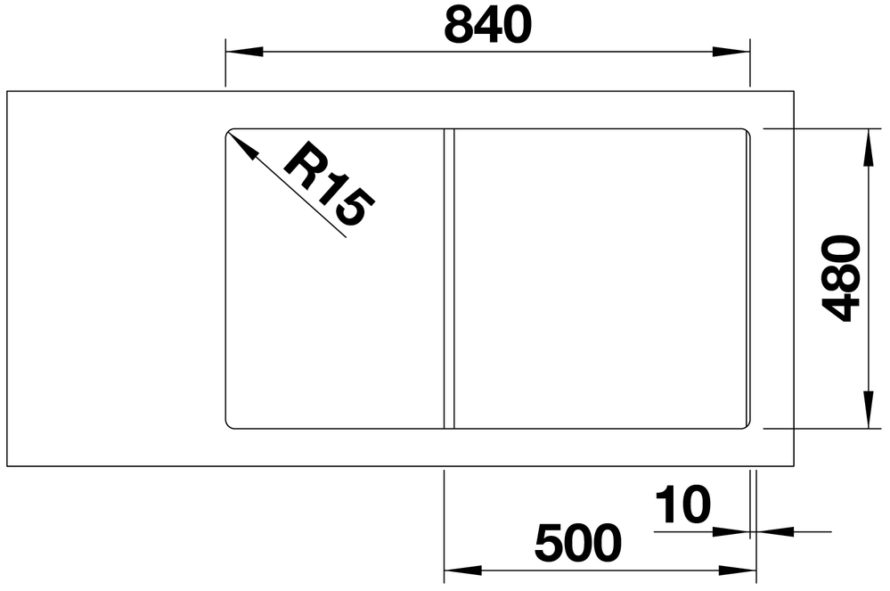 Схема с размерами