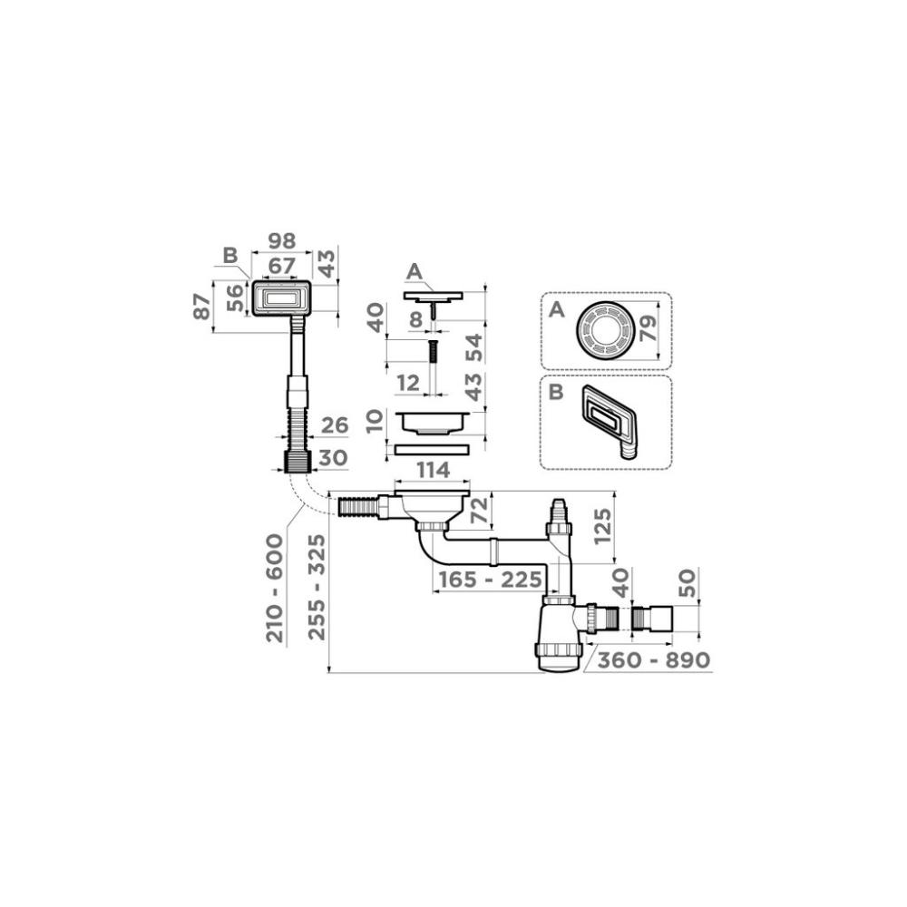 Схема с размерами