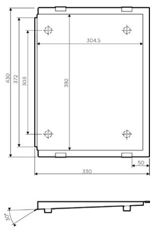 Схема с размерами