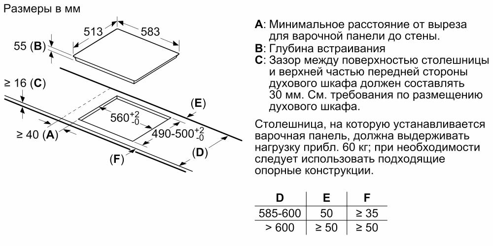 Схема с размерами