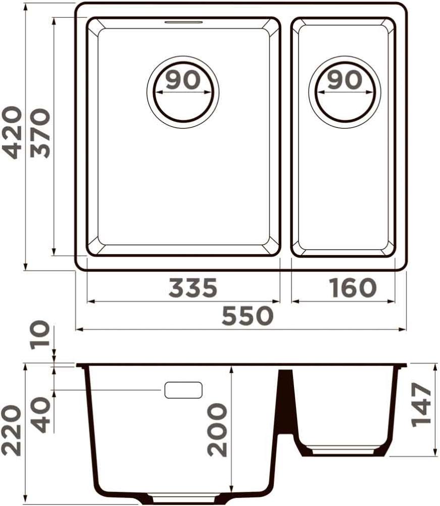 Схема с размерами