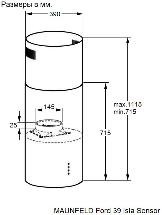 Схема с размерами