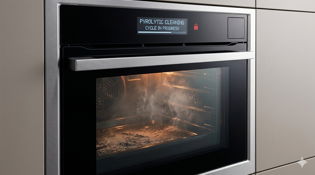 Дверца в пиролитической духовке