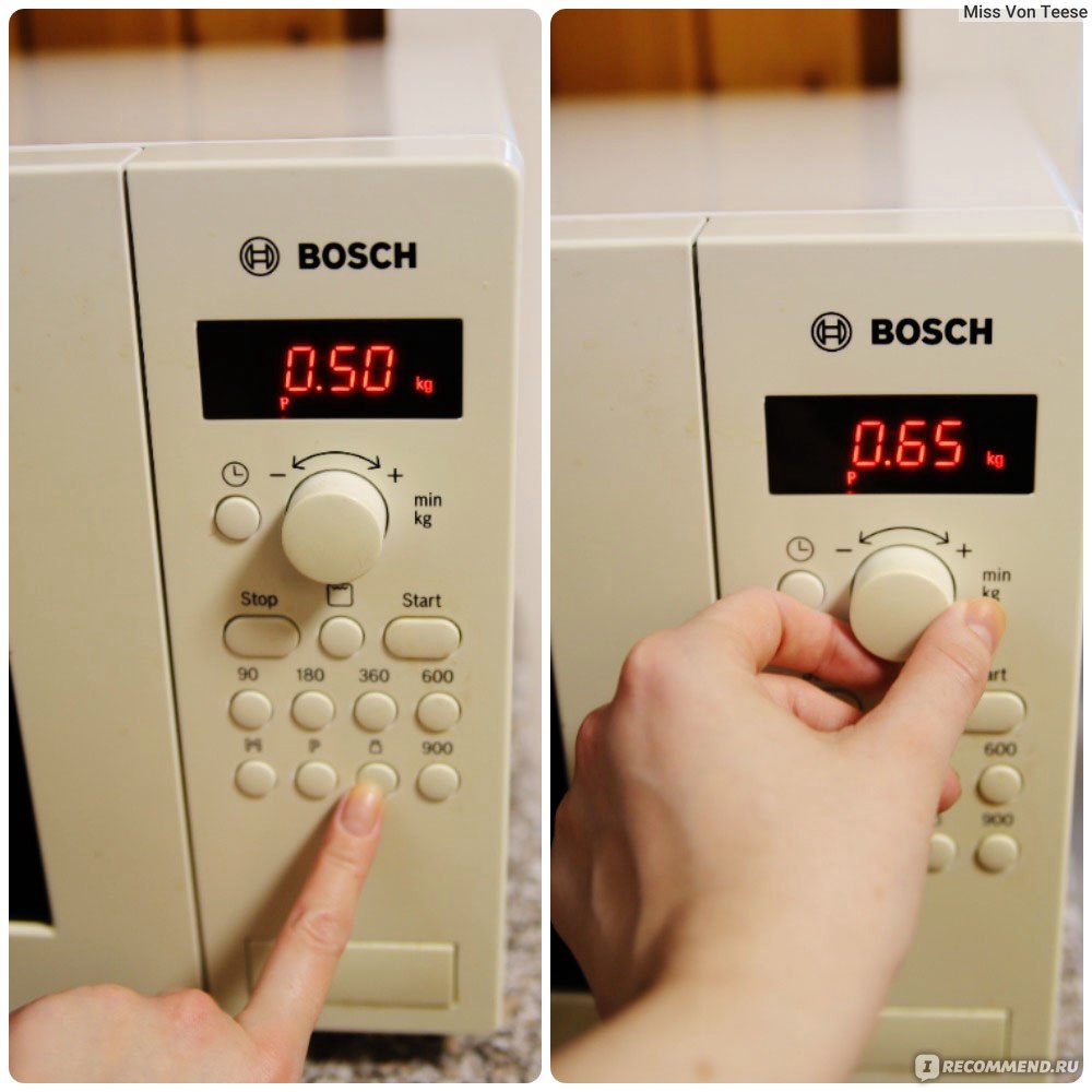 Как разморозить мясо в микроволновке Bosch 