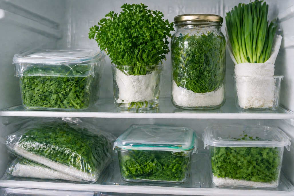 Как хранить зелень в холодильнике, чтобы она оставалась свежей