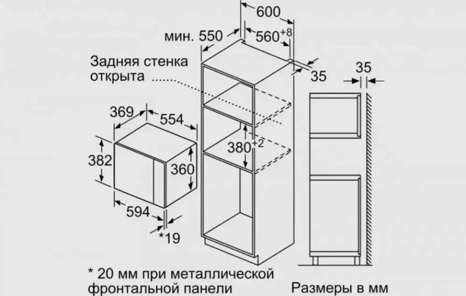 Обзор микроволновой печи Bosch BFL554MB0