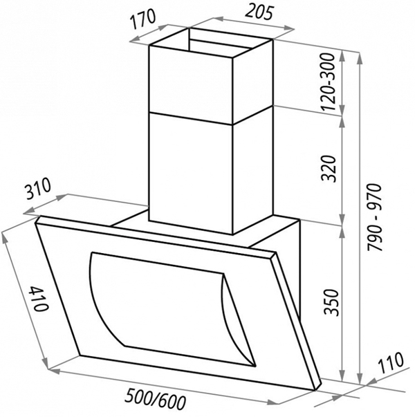 Как установить вытяжку Maunfeld