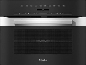 Компактный духовой шкаф с СВЧ Miele H7240BM EDST/CLST фото