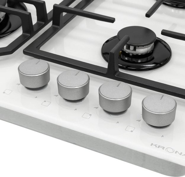 Газовая варочная панель KRONA NEBEL 60 WH W (preview 4)