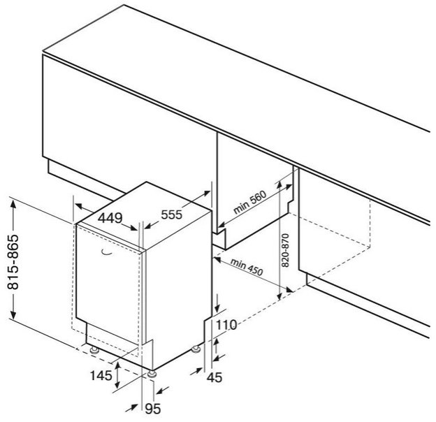 Встраиваемая посудомоечная машина KRONA LUMERA 45 BI V2 (preview 12)