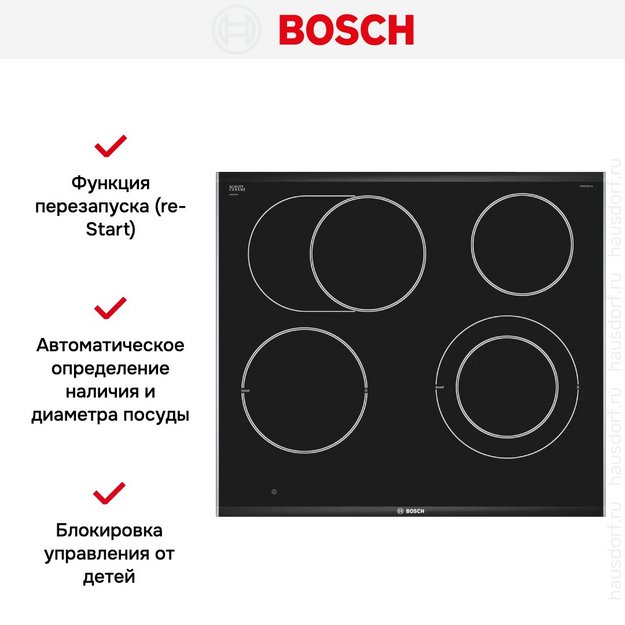 Электрическая варочная панель Bosch PKN 675 DP1D (preview 6)