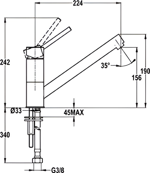 Смеситель Teka AUK 913 CHROME (фото 5) Смеситель Teka AUK 913 CHROME (preview 5)