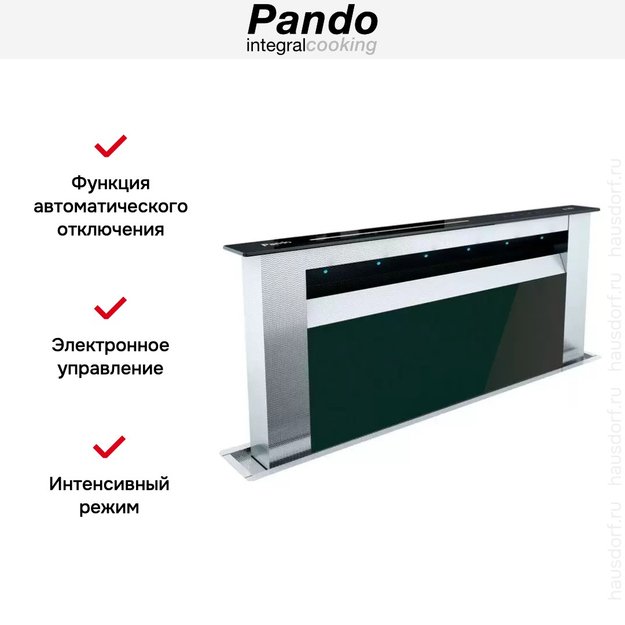 Встраиваемая в столешницу вытяжка Pando E-350/90 IX-CR NE 1350 INT/EXT (preview 5)