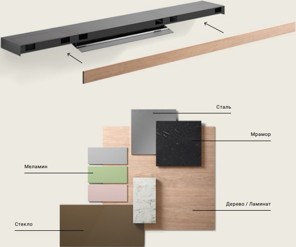 Полка Falmec 90 см панелируемая KACL.457#NF (preview 2)