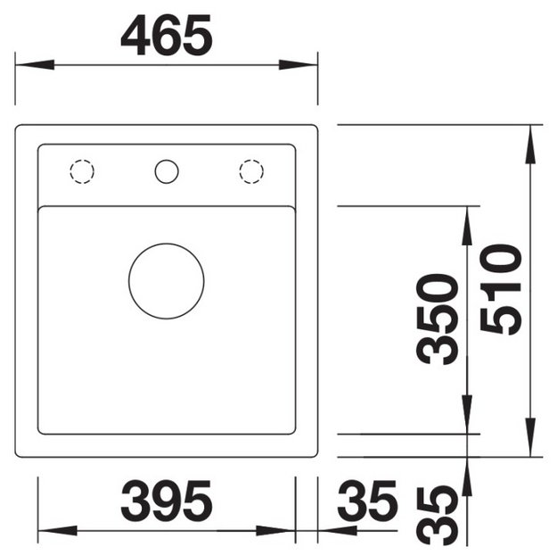 Мойка BLANCO DALAGO 45 Silgranit черный, клапан-автомат (фото 5) Мойка BLANCO DALAGO 45 Silgranit черный, клапан-автомат (preview 5)