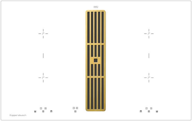 Варочная панель с вытяжкой Kuppersbusch KMI 8500.0 WR Gold (preview 1)