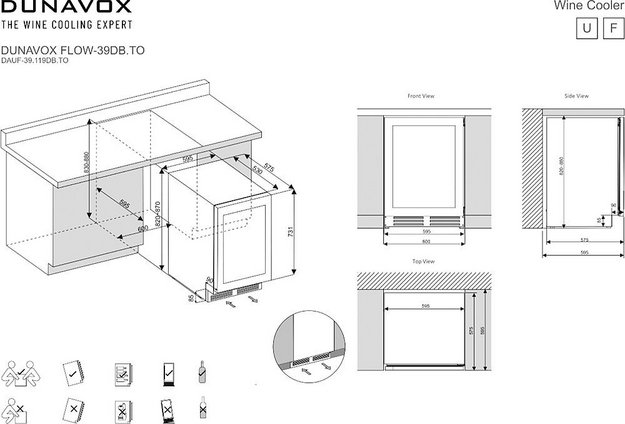 Винный шкаф Dunavox DAUF-39.119DOP.TO (фото 5) Винный шкаф Dunavox DAUF-39.119DOP.TO (preview 5)
