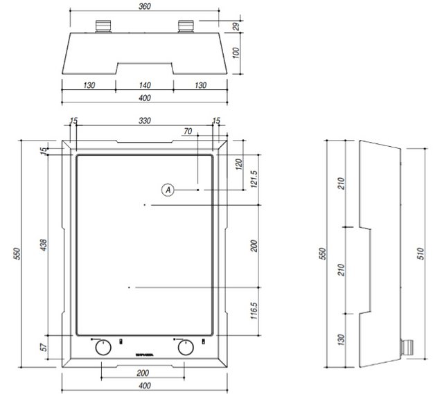 Индукционная варочная панель Barazza Thalas 1PTFID (preview 4)