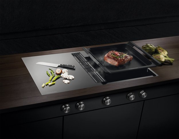 Варочная панель с вытяжкой Kuppersbusch KMI 9850.0 SR Black Chrome (preview 2)