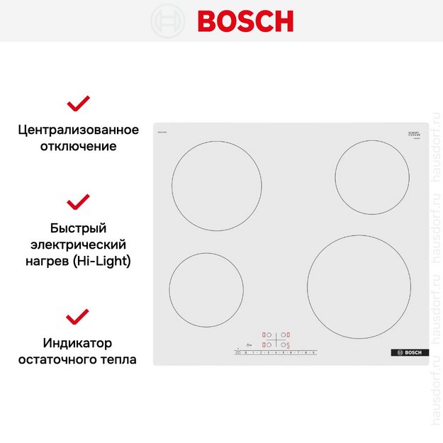 Электрическая варочная панель Bosch PKE612FA2E (preview 4)