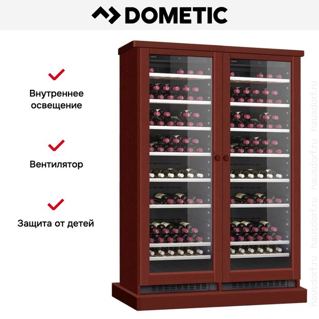 Винный шкаф Dometic C125G Double Wooden Mahogany (preview 7)