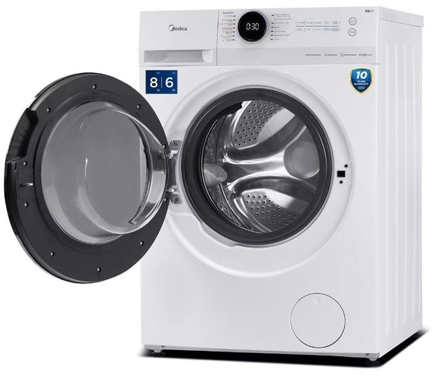 Стиральная машина с функцией сушки Midea MF200D80WBS/W-RU (preview 2)