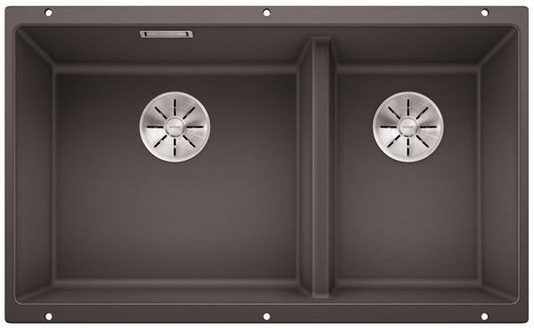 Мойка Blanco SUBLINE 430/270-U с отводной арматурой InFino® темная скала (фото 1) Мойка Blanco SUBLINE 430/270-U с отводной арматурой InFino® темная скала (preview 1)
