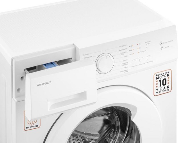Стиральная машина Weissgauff WM 4506 Inverter Steam (preview 7)
