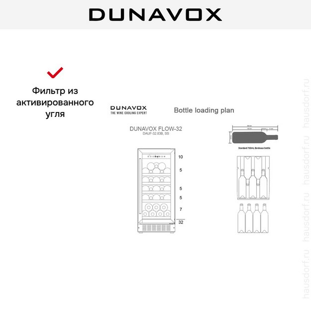 Встраиваемый винный шкаф Dunavox DAUF-32.83C (preview 3)