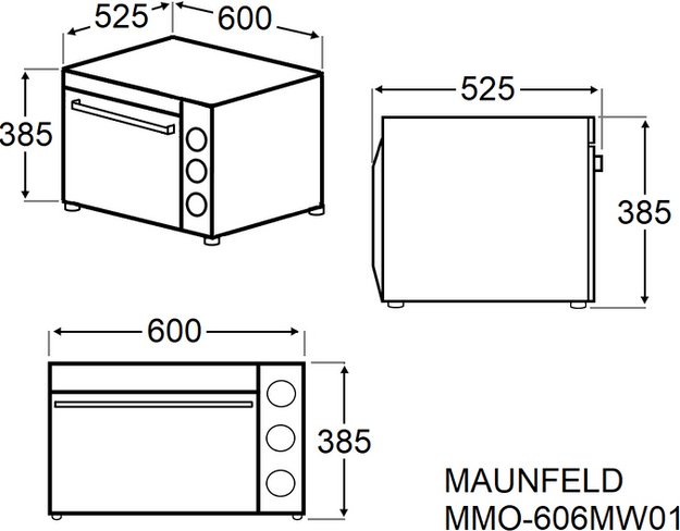 Мини-печь Maunfeld MMO-606MW01 (preview 8)