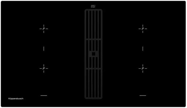 Варочная панель с вытяжкой Kuppersbusch KMI 9850.0 SR Black Velvet (preview 1)