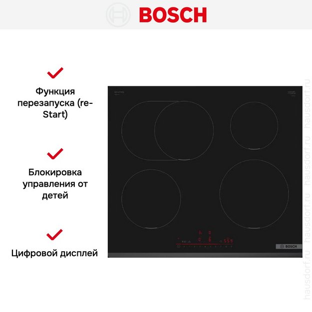 Индукционная варочная панель Bosch PIF631HB1E (preview 8)