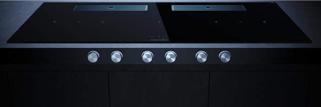 Индукционная варочная поверхность с вытяжкой Kuppersbusch KMI 12850.0 SR-E Stainless steel (preview 2)