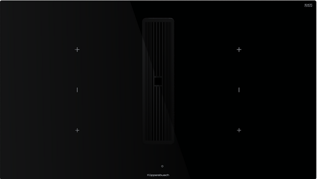 Индукционная варочная панель с вытяжкой Kuppersbusch KMI 9350.0 SR Black Chrome (preview 1)