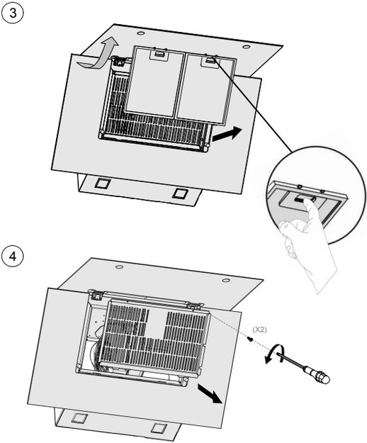 Вытяжка Pando P-730/90 CR NE+BL V. 850 SEC (preview 5)