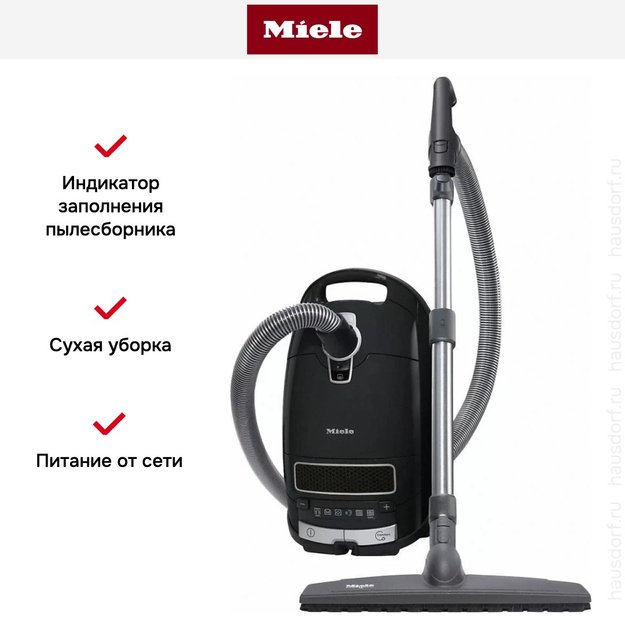 Пылесос Miele SGSA3 Complete C3 Parquet Celebration черный обсидиан (preview 7)