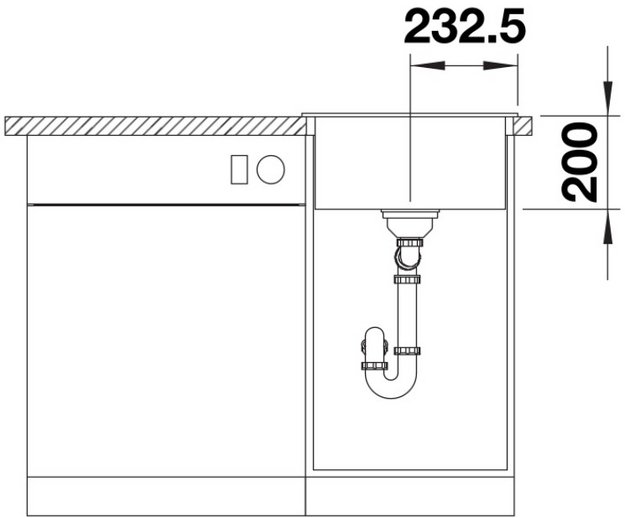 Мойка BLANCO NAYA 45 Silgranit кофе (фото 5) Мойка BLANCO NAYA 45 Silgranit кофе (preview 5)