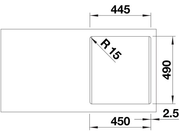 Мойка BLANCO NAYA 45 Silgranit кофе (фото 3) Мойка BLANCO NAYA 45 Silgranit кофе (preview 3)