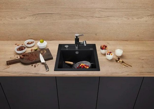 Мойка BLANCO DALAGO 45 Silgranit черный, клапан-автомат (фото 2) Мойка BLANCO DALAGO 45 Silgranit черный, клапан-автомат (preview 2)