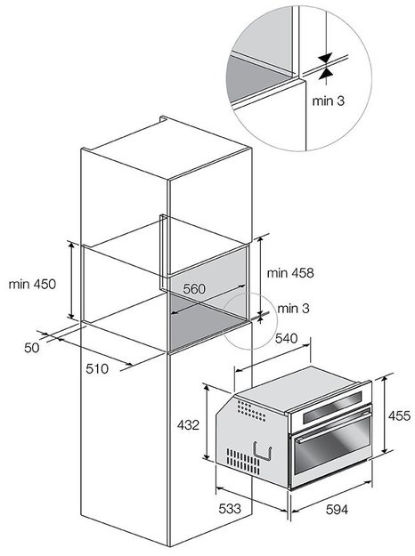 Духовой шкаф Fulgor Milano FCO 4512 TM WH (preview 4)