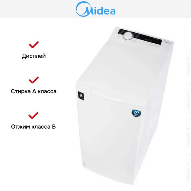 Стиральная машина Midea MFE05W80B/W-RU (preview 8)