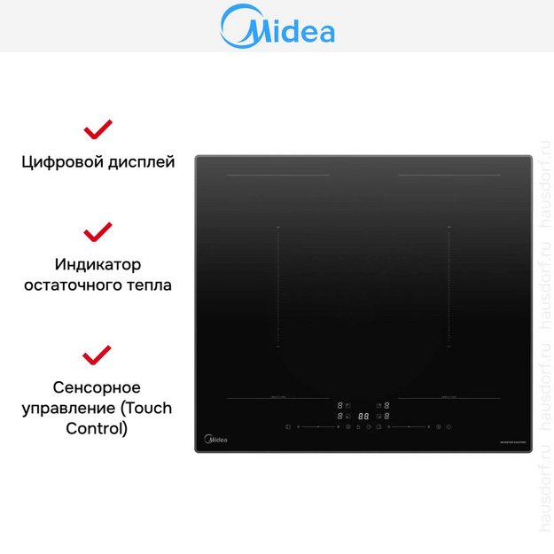 Варочная панель индукционная Midea MIH67783SB (preview 9)
