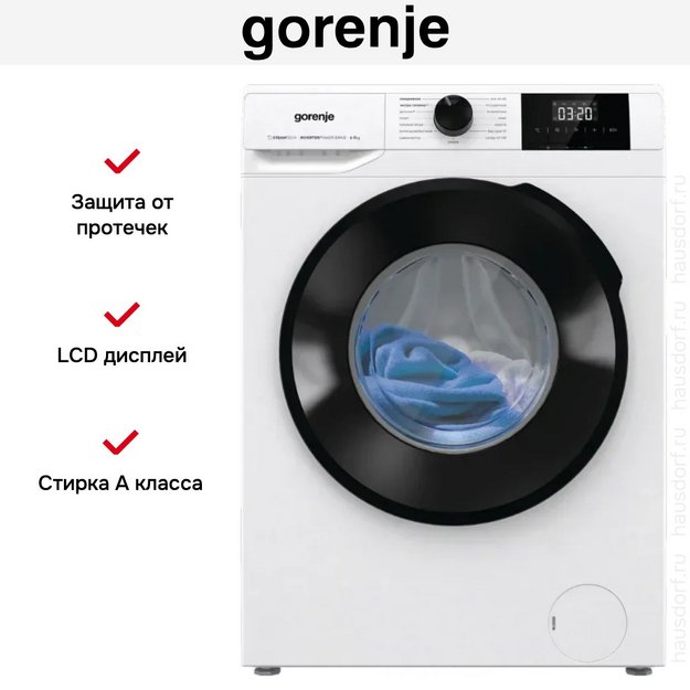 Стиральная машина Gorenje W1NGPI72SBS/C (preview 5)