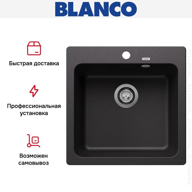Мойка BLANCO NAYA 5 Silgranit антрацит (preview 9)
