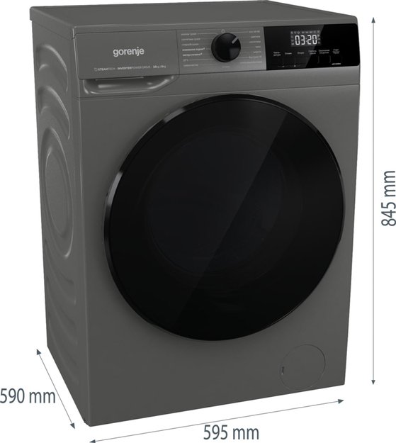 Стирально-сушильная машина Gorenje W2D2A164ADSS/C (фото 7) Стирально-сушильная машина Gorenje W2D2A164ADSS/C (preview 7)