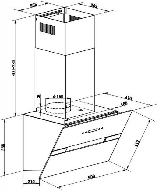 Кухонная вытяжка MAUNFELD Mersey 60 белый\вставка сатин (фото 20) Кухонная вытяжка MAUNFELD Mersey 60 белый\вставка сатин (preview 20)