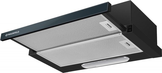 Встраиваемая кухонная вытяжка MAUNFELD VS Light Glass 60 черное стекло (preview 2)