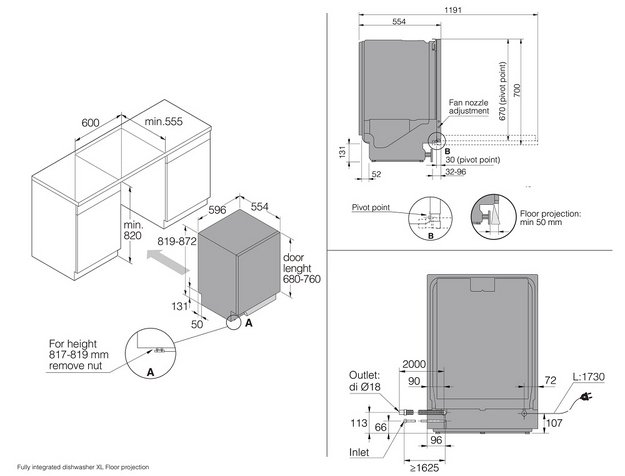 Встраиваемая посудомоечная машина Asko DFI747U/1 (фото 6) Встраиваемая посудомоечная машина Asko DFI747U/1 (preview 6)